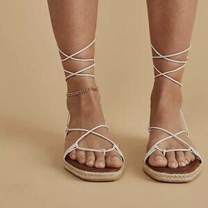 NWOT ALOHAS Wrap Espadrille Sandals